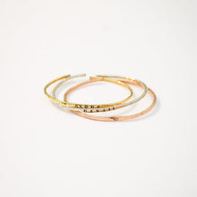 Load image into Gallery viewer, Hand Stamped Bangle or Cuff