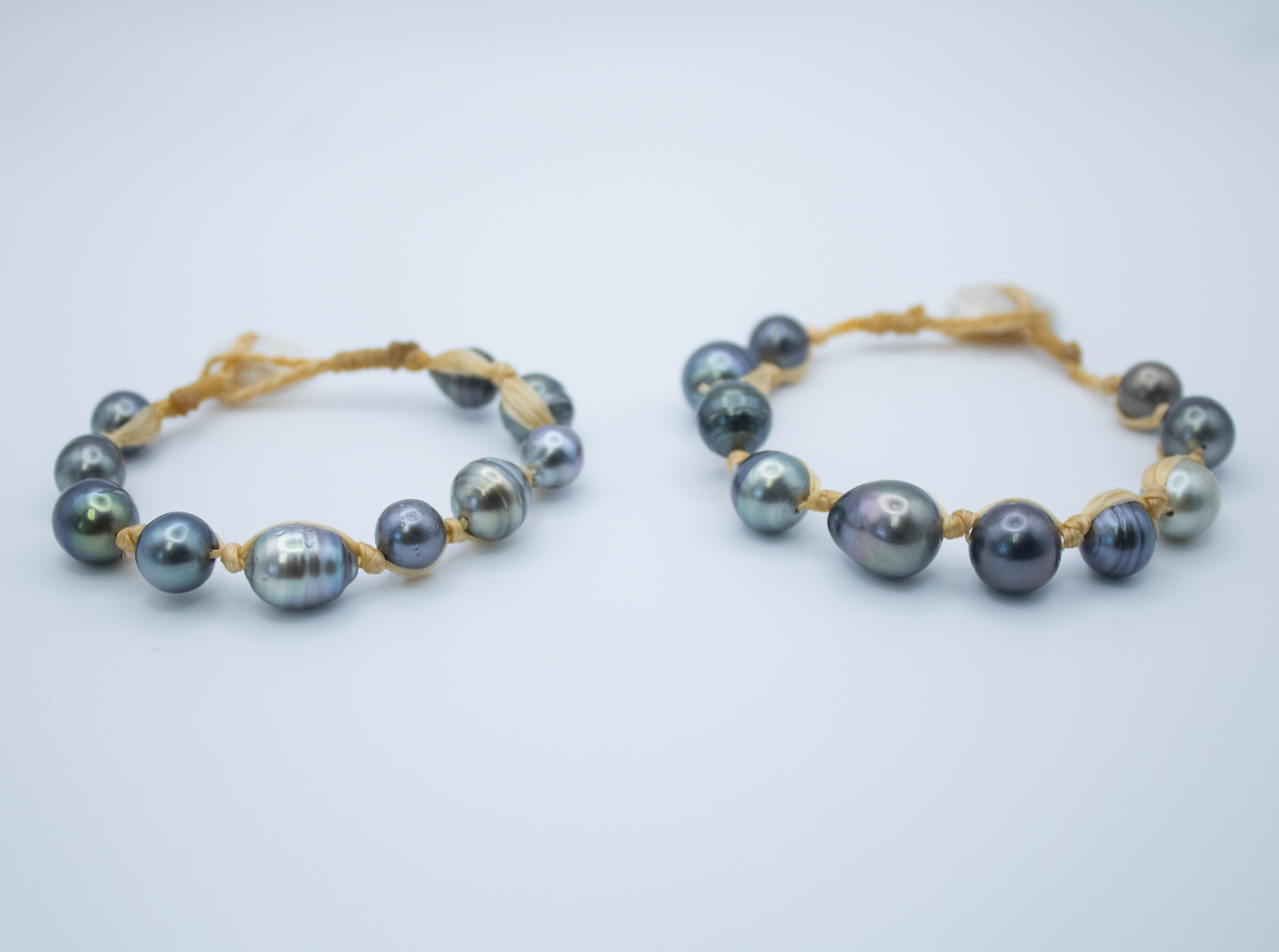 Woven Tahitian Pearl Lux Bracelet Beach Girl Jewels LLC