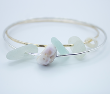 Load image into Gallery viewer, North Shore Sea Glass Bangle