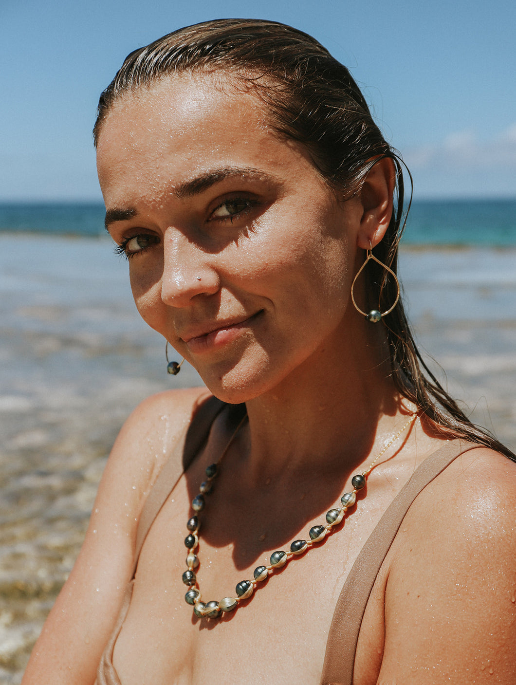 Tahitian Pearl Kai Earrings