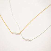 Load image into Gallery viewer, Herkimer Diamond Crystal Bar Necklace
