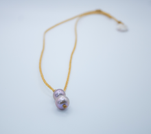 Load image into Gallery viewer, Double Waterfall Pink Edison Necklace
