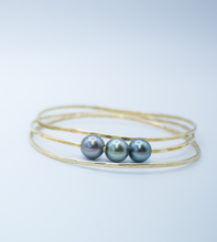 Load image into Gallery viewer, Beach Girl Wave Tahitian Trio Bangles
