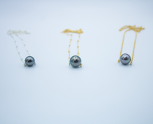 Load image into Gallery viewer, Single Tahitian Pearl Slide Necklace
