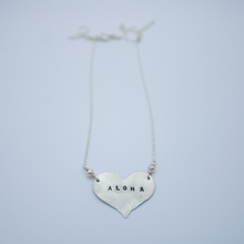 Load image into Gallery viewer, ALOHA stamp Heart Necklace
